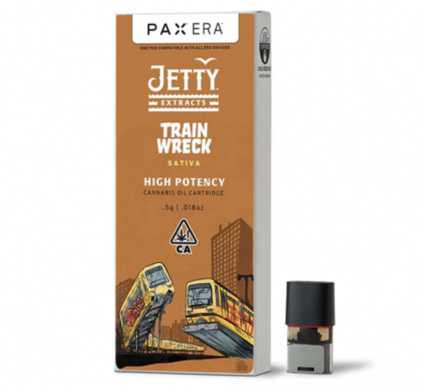 Buy Jetty Extracts Trainwreck High THC PAX Era Pod Online