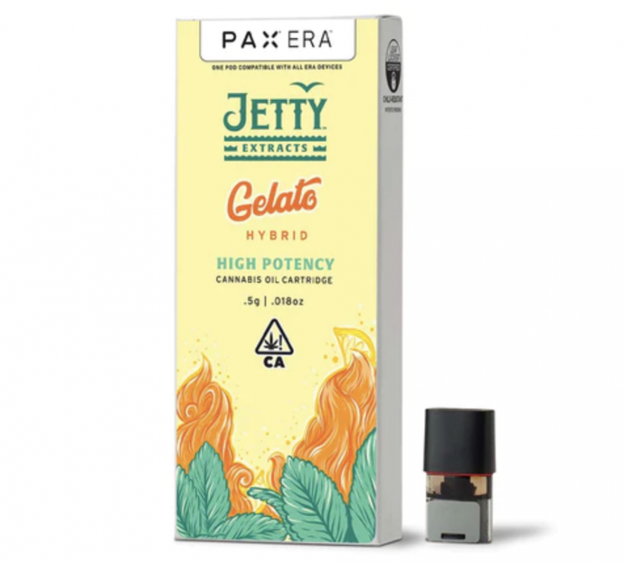 Buy Jetty Extracts Gelato High THC PAX Era Pod Online