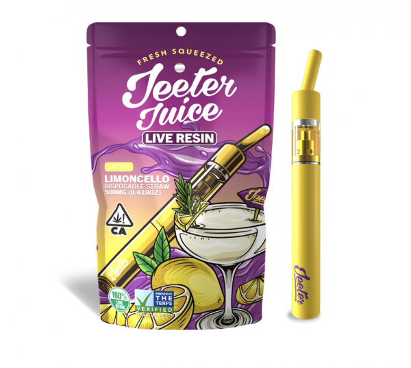 Buy Limoncello Live Resin Jeeter Juice Disposable Straw Online