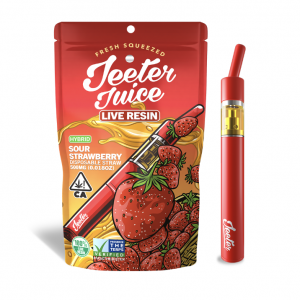 Buy Sour Strawberry Live Resin Jeeter Juice Disposable Straw Online