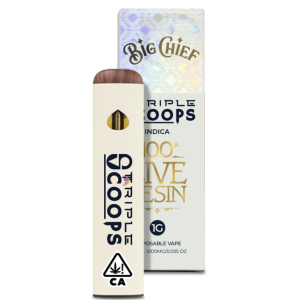 Buy Big Chief Triple Scoops Live Resin Disposable Online