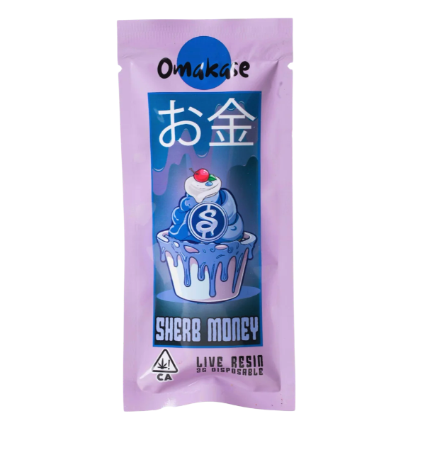 Omakase Sherb Money 2g Live Resin Disposable Vape for Sale Online