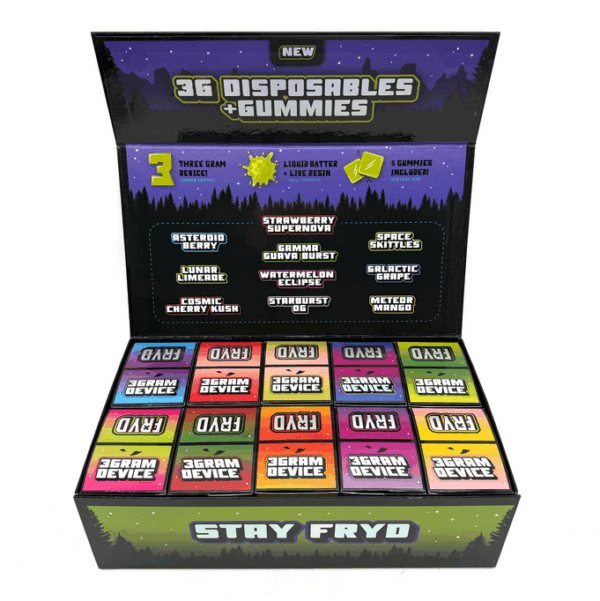 Fryd 3g Disposable + Gummies 100 Count Pack